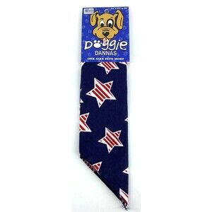 DOGGIE DANNAS One Size Fits Most BANDANA 29x22x22" Cotton - NWT - American Stars